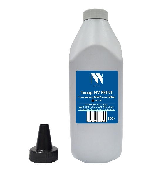 Тонер NVPrint для Samsung C300/CLP300/300N/350N/2160/2160N/3160/3160N/Xerox6110/6115/310/315W/CLX3175FN Premium (500 г) черный
