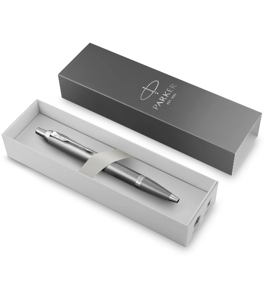 Ручка шариковая Parker IM Writing Rituals K331 (2203898) серый, M, синие чернила, подарочная коробка