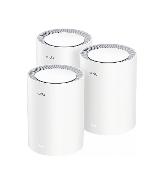 Бесшовный Mesh роутер Cudy M3000(2-PACK) AX3000 10/100/1000/2500BASE-T, белый (упак.:2шт)