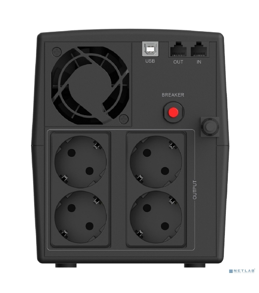ИБП CBR QTM-1200T-4F-LCUC Line Interactive 1200VA/720W 7Ah12V*2 4 x Shuko, HID-USB, RJ45/11
