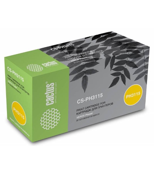 Картридж лазерный Cactus CS-PH3115 (109R00725) черный (3000 стр.) для Xerox Ph3115/3120/3121/3130/3131/3132