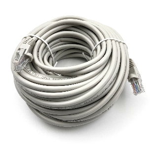 Патч-корд Buro UTP cat.5e 15м серый RJ-45 (m)-RJ-45 (m)