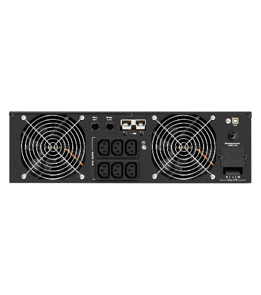 Источник бесперебойного питания Pure Sine Wave ExeGate SinePower UHB-5000.LCD.AVR.6C13.RJ.USB.3U (5000VA/4000W, LCD, AVR, 6*C13, RJ45/11, USB, возможность подключения до десяти внешних батарейных блоков 48В (поставляются отдельно), Rackmount 3U/Tower, металлический корпус, черный)