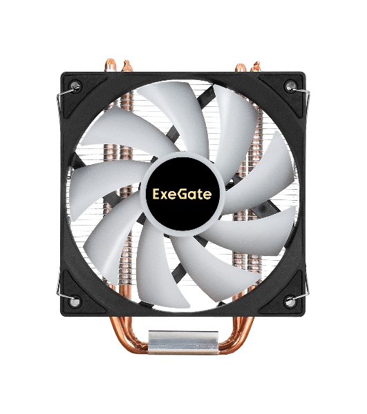 Кулер ExeGate Wizard EXX400V3-PWM.FRGB алюминий/медь, 1800 об/мин, 33 дБ, 4 pin, 140 Вт