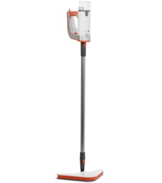Паровая швабра Endever Odyssey Q-621 белый/оранжевый, 2 в 1, 1500 Вт, 35 г/мин, 350 мл