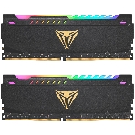 Оперативная память Patriot Viper Steel, DDR4, 32GB (2x16GB), 3200MHz, CL18, DIMM, с радиатором, RGB, черный, фото 1