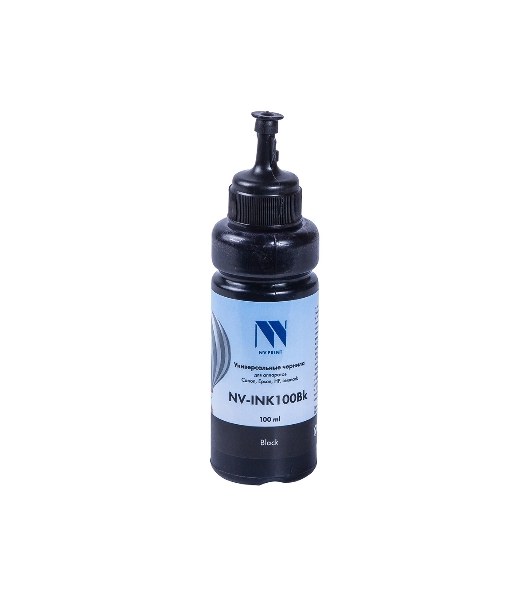 Чернила совместимые NVPrint NV-INK100U черный универсальные на водной основе для аппартов Сanon/Epson/НР/Lexmark (100 ml) (Китай)