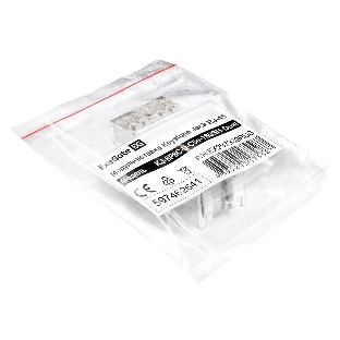 Модуль-вставка Keystone Jack RJ-45 ExeGate KJ-8P8C-U-C5e-180SH-Dual (Кат.5e, неэкранированная, 180 градусов, со шторками, IDC Krone/110)