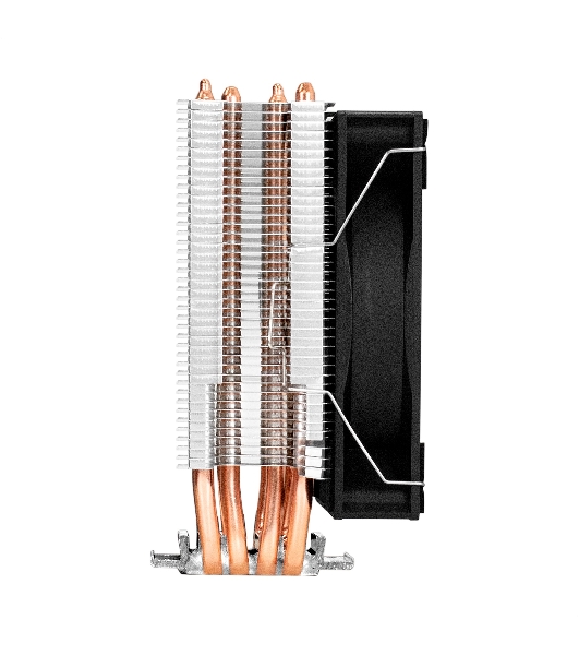 Кулер ExeGate Wizard EXX400V3-PWM.FRGB алюминий/медь, 1800 об/мин, 33 дБ, 4 pin, 140 Вт