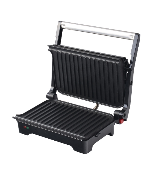 Гриль-пресс электрический Endever Grillmaster 119, черный/металлик