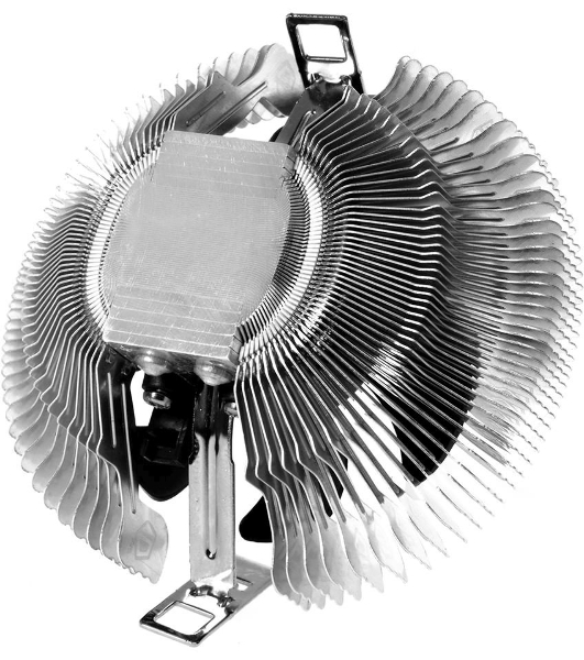 Кулер Cooler ID-Cooling DK-01S серебристый/черный 80мм алюминий 2200rpm 24db 3-pin 65W