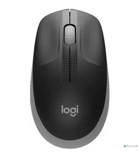 Мышь беспроводная Logitech M190 черный/серый, 1000 dpi, радиоканал, USB, кнопки - 3