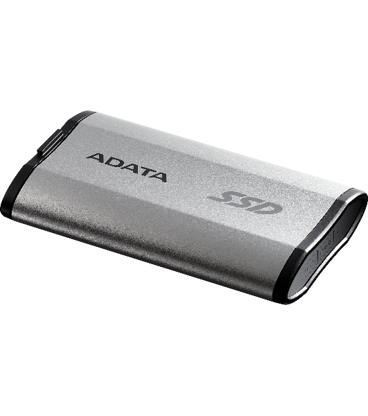 Внешний SSD ADATA SD810, 500 Gb, USB 3.2 Gen 2x2 Type-C, R/W 2000/2000, серебристый