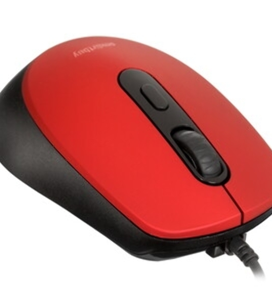 Мышь проводная беззвучная Smartbuy ONE 265-R красная, 40 SBM-265-R