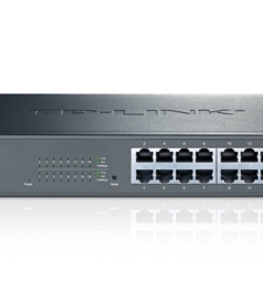 Коммутатор сетевой TP-Link SMB TL-SG1016DE 16-Port Gigabit Easy Smart Switch, 16 10/100/1000Mbps RJ45 ports, MTU/Port/Tag-based VLAN, QoS, IGMP Snooping