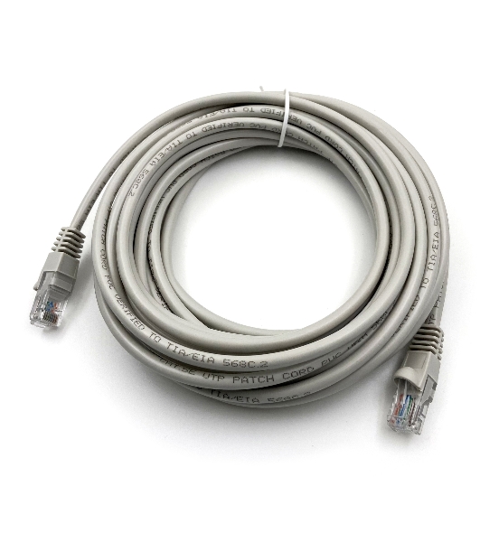Патч-корд Buro UTP cat.5e 7м серый RJ-45 (m)-RJ-45 (m)