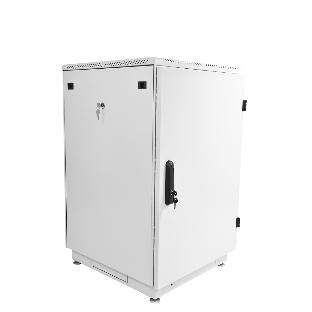 Шкаф телекоммуникационный напольный 18U (600x600) дверь металл (2 места), ШТК-М-18.6.6-3ААА