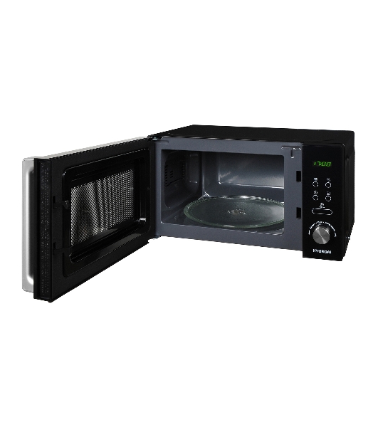 Микроволновая печь Hyundai HYM-D3001 черный, 20 л, 700 Вт, переключатели - сенсор, поворотный механизм