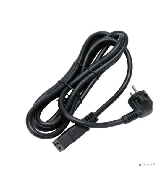 Кабель питания Cablexpert PC-S22-C19-2.5-1.5M, Schuko-C19, 3x2.5мм2, 16A, с заземлением, медь, 1.5м, черный, пакет