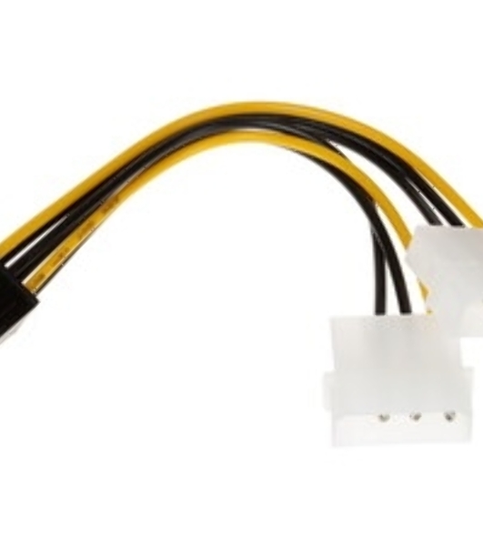 Кабель питания Molex/PCI-E 6pin 0.15м