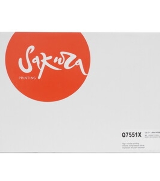 Картридж Sakura Q7551X для лазерного принтера HPP3005/P3005n/P3005d/P3005dn/3005x/M3027MFP/M3027xMFP/M3035MFP/M3035xsMFP черный, 13000 к.