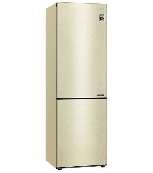 Холодильник LG GA-B509CECL бежевый, двухкамерный, 277/107л, морозилка снизу, No Frost