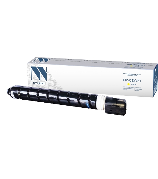 Картридж лазерный NVPrint совместимый NV-C-EXV51 Yellow для Canon IR Advance C5535/5540/5550/5560 (60000k)