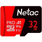 Флеш карта MicroSD card Netac P500 Extreme Pro 32Gb, retail version w/o SD adapter, фото3