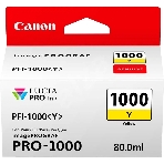Картридж струйный Canon PFI-1000 Y желтый (80 мл.) для Canon IJ SFP PRO-1000 WFG, фото3