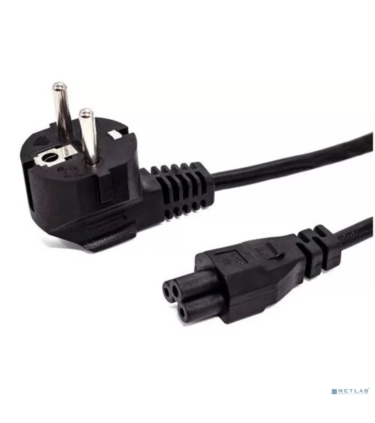Кабель питания Filum FL-PC10-EU-C5-1M CEE 7/7- С5, 3х0.75мм , 220В, 10A, черный, 1 м.