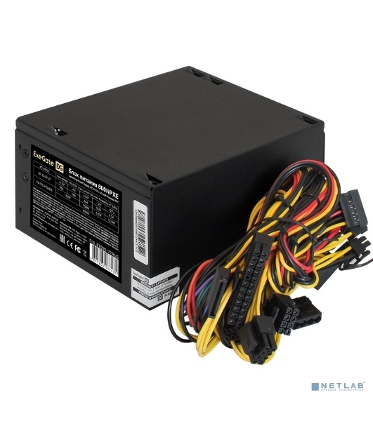 Блок питания ExeGate 800NPXE (EX292177RUS), 800Вт, 120мм, черный