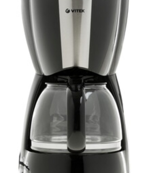 Кофеварка капельная Vitek VT-1503 черный, исп. кофе - молотый, 1.2 л, 900 Вт.