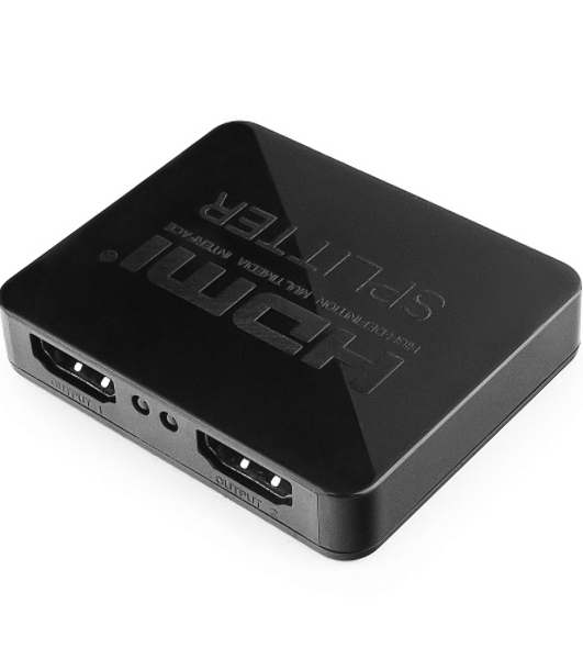 Разветвитель HDMI Cablexpert DSP-2PH4-03, HD19F/2x19F, 1 компьютер => 2 монитора, Full-HD, 3D, 1.4v