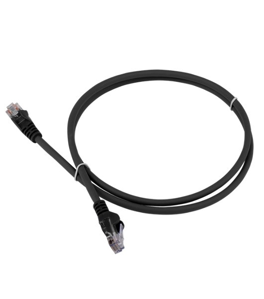 Патч-корд LANMASTER LSZH UTP cat.5e, 5.0 м, черный