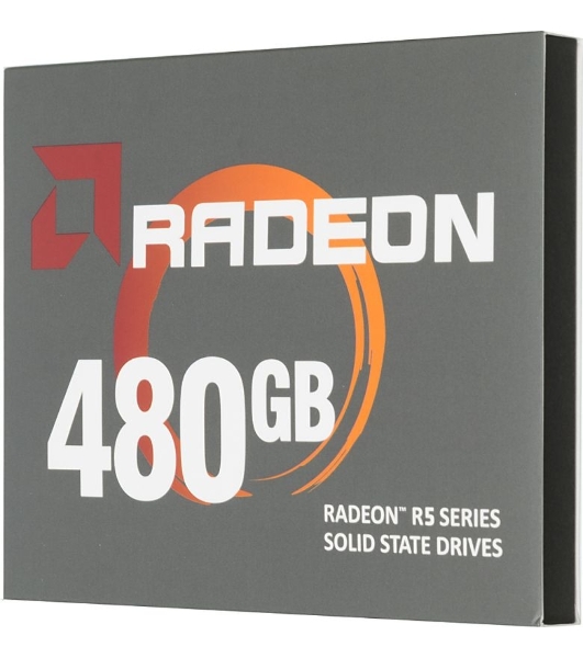 Накопитель SSD AMD Radeon R5 R5SL480G, 480Gb, 2.5', SATA III, R/W 565/527