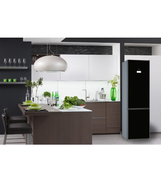 Холодильник Bosch KGN39LB30U черный двухкамерный 290/110л морозилка снизу, No Frost