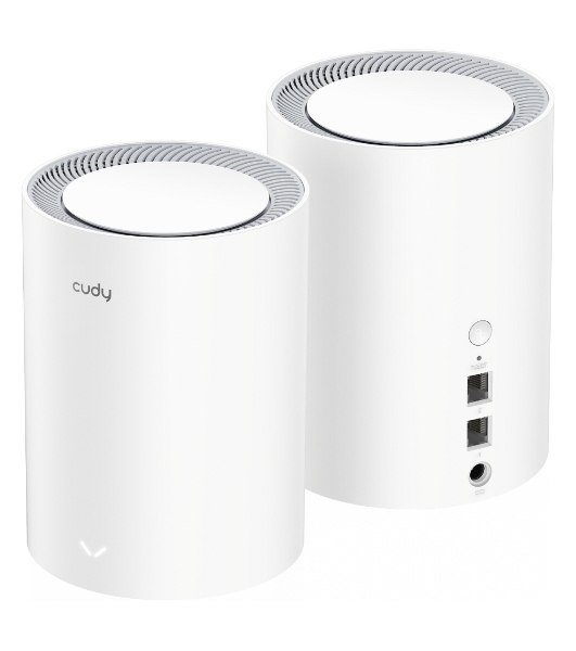 Бесшовный Mesh роутер Cudy M3000(2-PACK) AX3000 10/100/1000/2500BASE-T, белый (упак.:2шт)