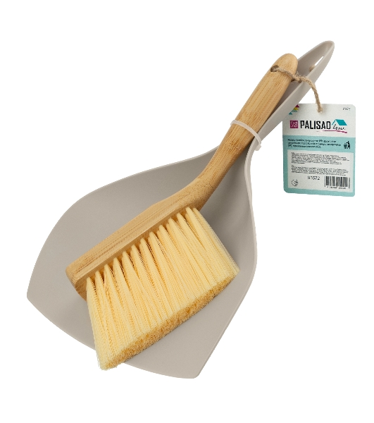 Набор: совок 290x190 мм и бамбуковая щетка-сметка 220 мм, Home Palisad