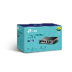 Коммутатор 5-Port 10/100Mbps Unmanaged Switch with 4-Port PoE, meta case, desktop mount, PoE budget 41W., фото3