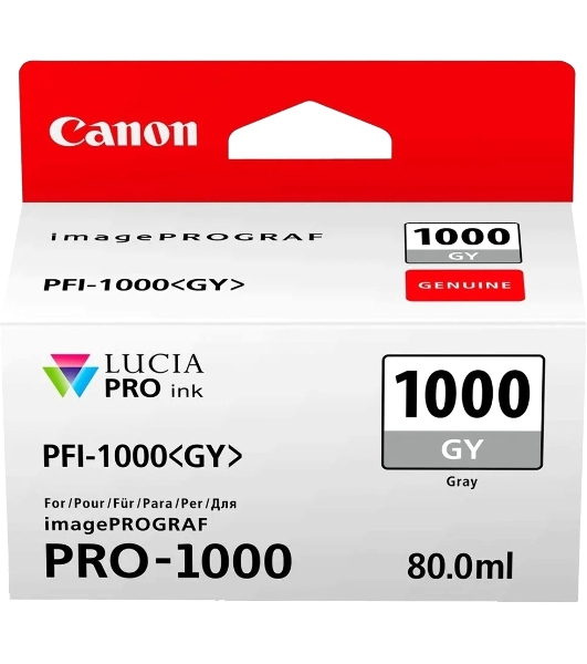 Картридж струйный Canon PFI-1000 GY серый