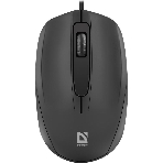 Мышь проводная Defender Alpha MB-507 черный, 1000 dpi, USB, кнопки - 3, фото 1