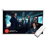 Экран Cinema S'OK 16:9 Pro настенно-потолочный, моторизованный, 221x125 см, фибергласс, белый корпус, экстрадроп 60 см, фото7