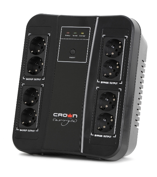 Источник бесперебойного питания CMUS-275 EURO SMART/850 ВА/480 Вт/8 х CEE 7 (евророзетка)