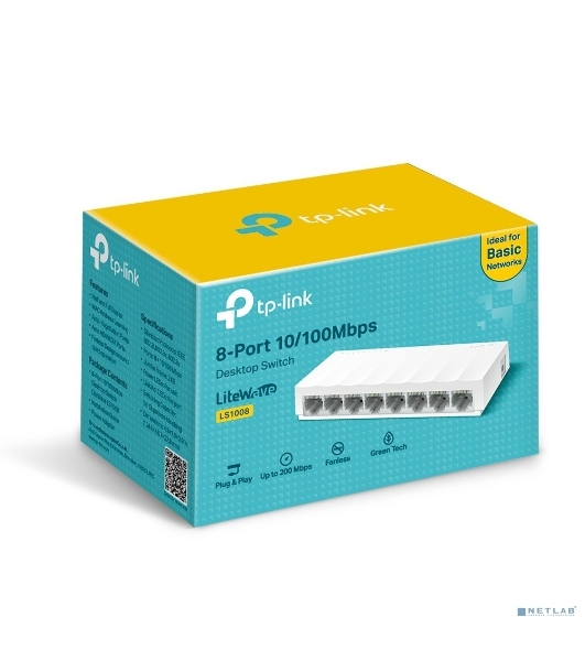 Коммутатор TP-Link LS1008 8x100Mb неуправляемый