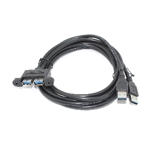 Кабель USB 2.0 для монтажа на корпус 1,5 м