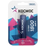 Аккумулятор Космос Li-ion 18650 1800 мАч без защиты (блист.1шт), фото2