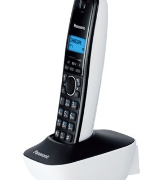 Телефон беспроводной (DECT) Panasonic KX-TG1611RUW (белый) АОН, Caller ID,12 мелодий звонка,подсветка дисплея,поиск трубки