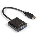 Кабель-переходник ExeGate EX284926RUS HDMI-VGA ExeGate EX-HDMIM-VGAF-0.15 (19M/15F, 0,15м), фото 1