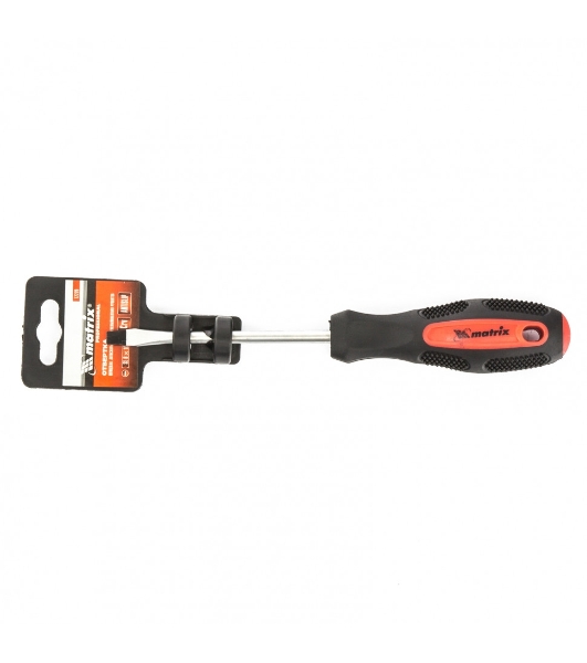 Отвертка Matrix Anti-Slip, SL6,0 х 100 мм, CrV, двухкомп. рукоятка