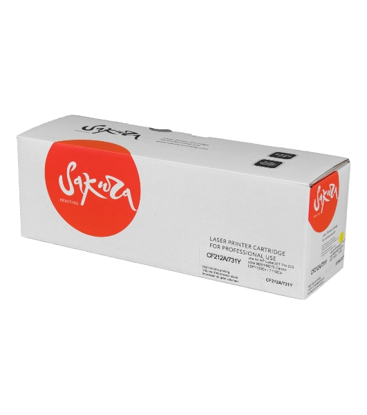 Картридж лазерный Sakura CF212A/731Y для HP LJ Pro M251/M276,Canon LBP7100Cn/7110Cw, желтый, 1800 к.